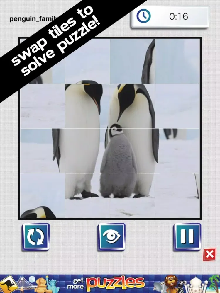 Winter Wonderland Puzzles - Snow, Penguins, Ice Castles and Moutains iPad 应用截图