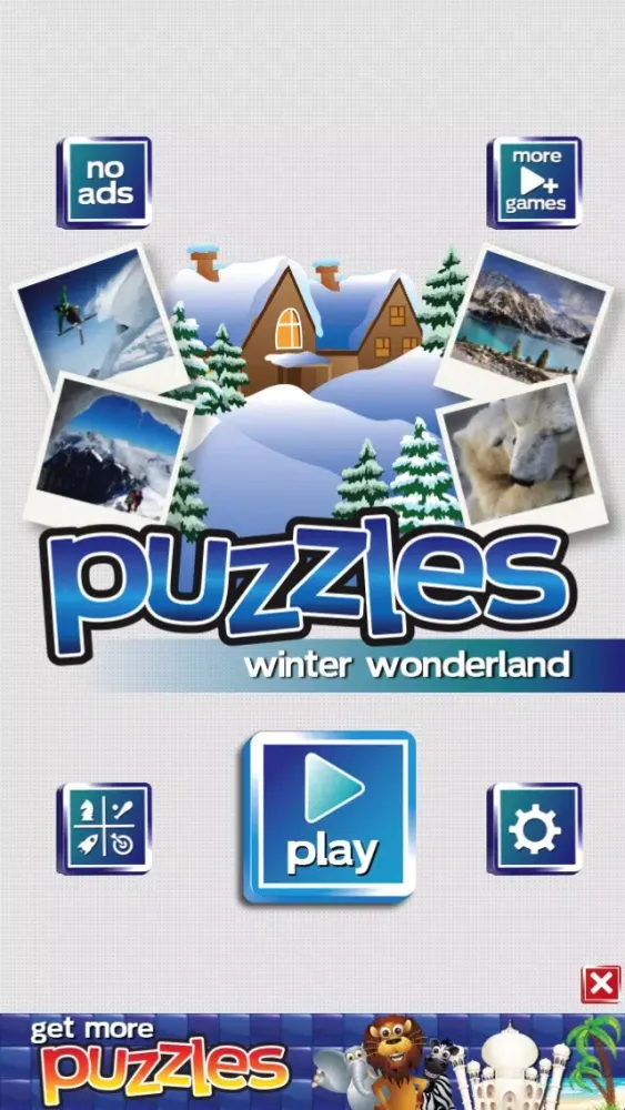 Winter Wonderland Puzzles - Snow, Penguins, Ice Castles and Moutains应用截图