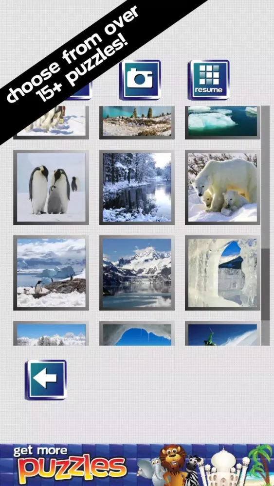 Winter Wonderland Puzzles - Snow, Penguins, Ice Castles and Moutains应用截图