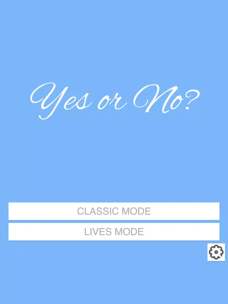 Yes of No? The simplest trivia game iPad  스크린샷