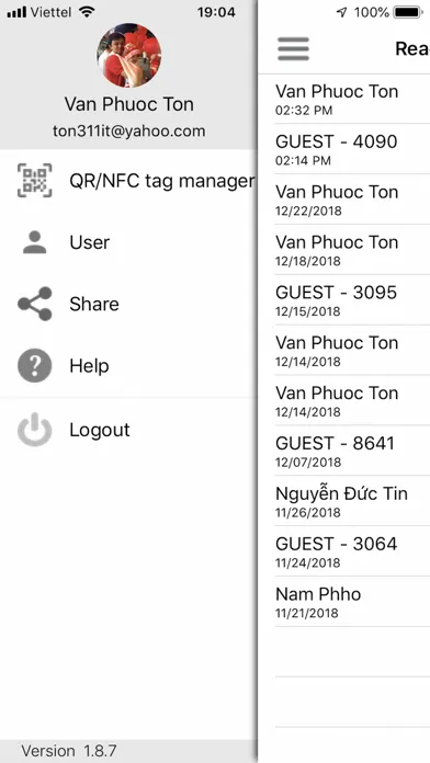 ภาพหน้าจอของ NousLogic ReachMe