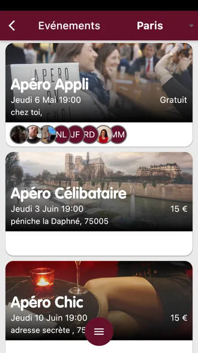 Captures d'écran de Apéro Du Jeudi