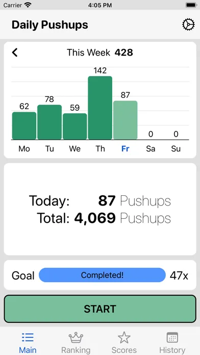 Daily Pushups Ekran Görüntüleri