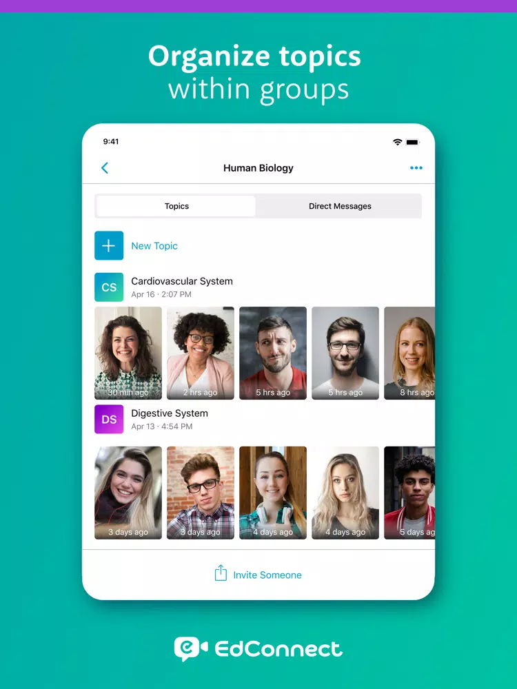 ภาพหน้าจอของ EdConnect - Virtual Classroom iPad 
