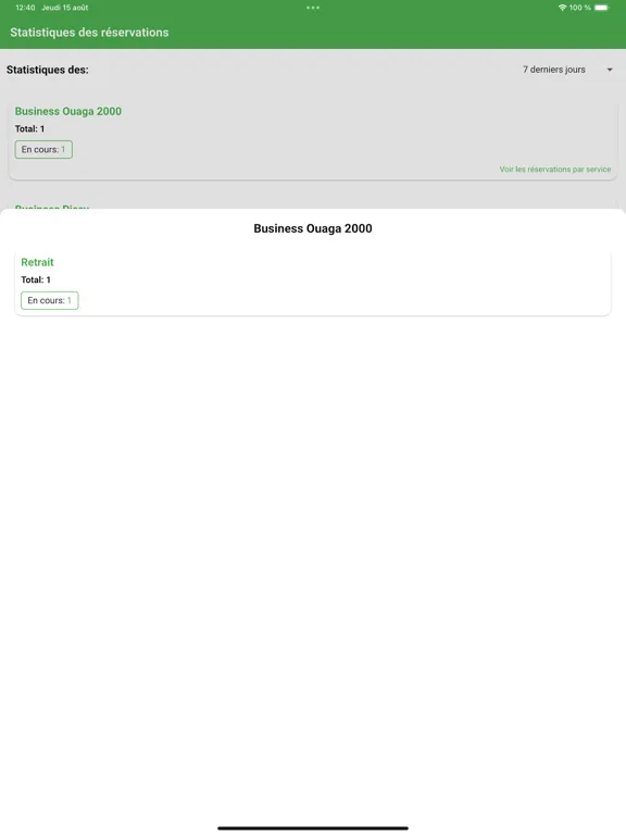 Capturas de pantalla de Zaman Business iPad 