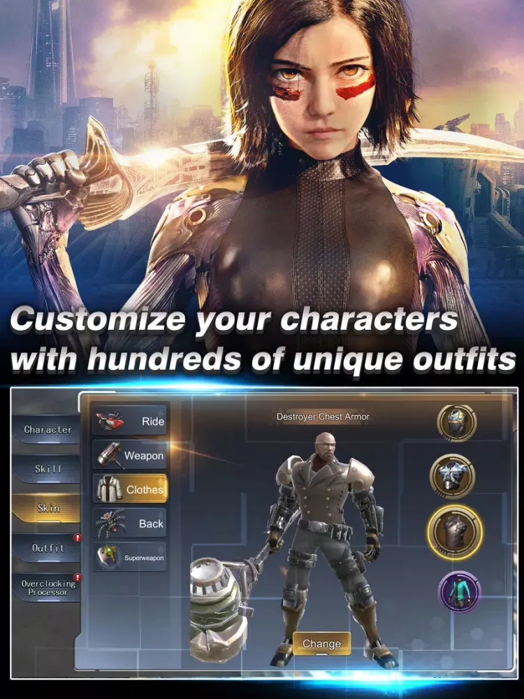 Alita: Battle Angel – The Game iPad  Screenshots