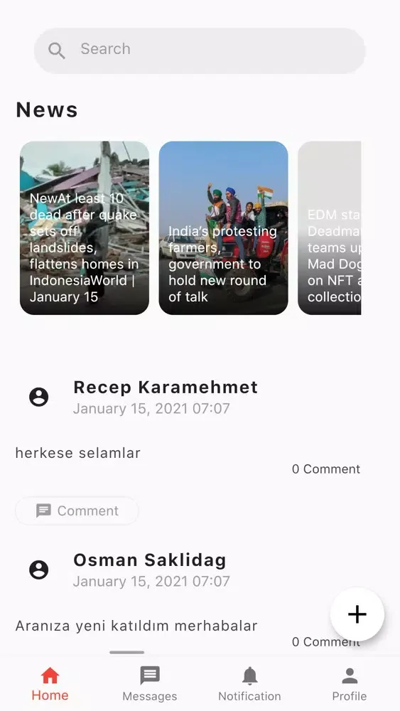 Tangkapan skrin TChat