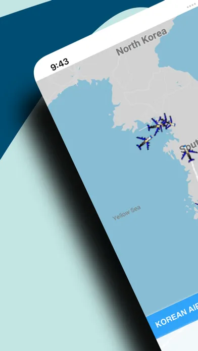 Tangkapan skrin Tracker for Korean Air