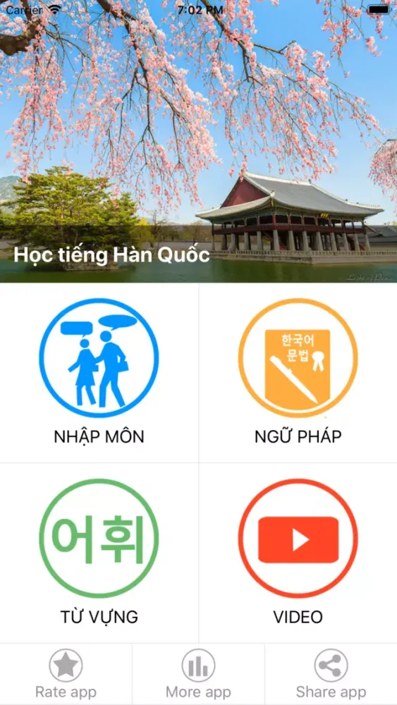Hoc Tieng Han Quoc应用截图