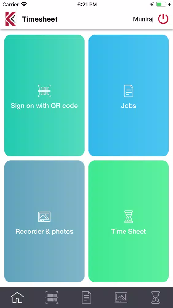 Kore TimeSheet 스크린샷