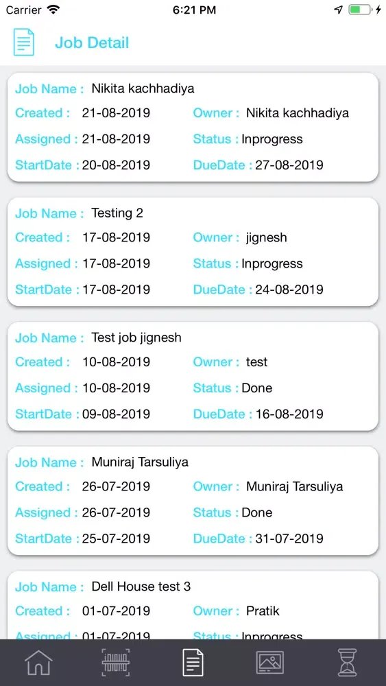 Ảnh chụp màn hình của Kore TimeSheet