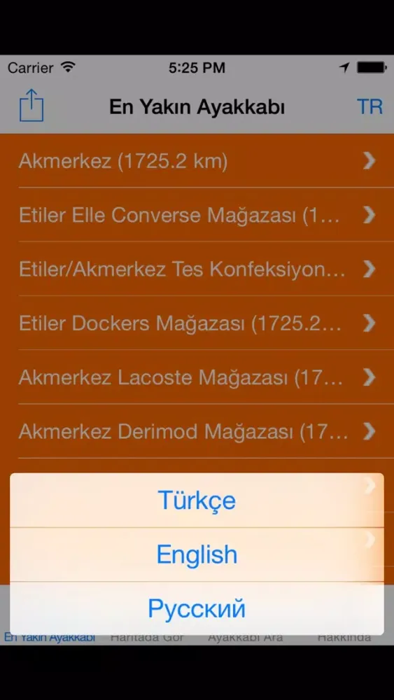 Screenshot di Ayakkabı