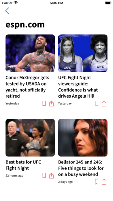 MMA News - UFC News - Bellator应用截图