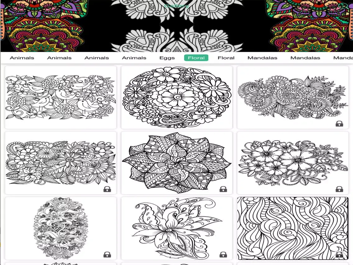 ColorfulDude - Coloring Book for Adults iPad  スクリーンショット