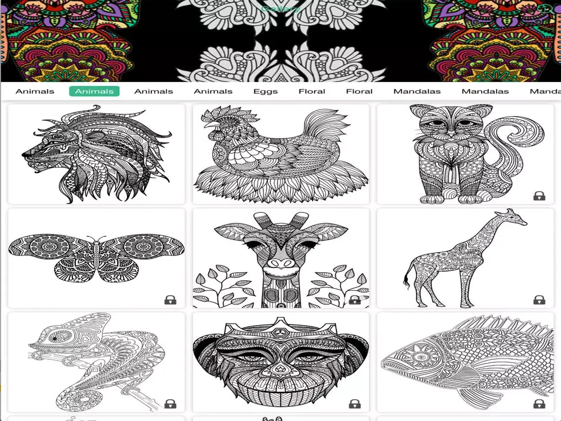ColorfulDude - Coloring Book for Adults iPad  スクリーンショット