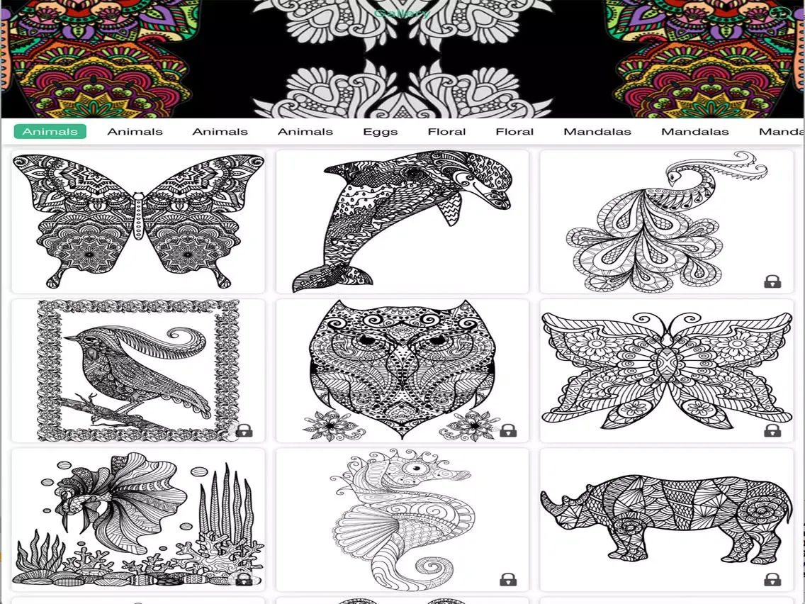 ColorfulDude - Coloring Book for Adults iPad  スクリーンショット