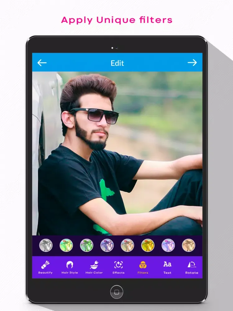 Скриншоты Men's Hair -Hair Style Changer iPad 