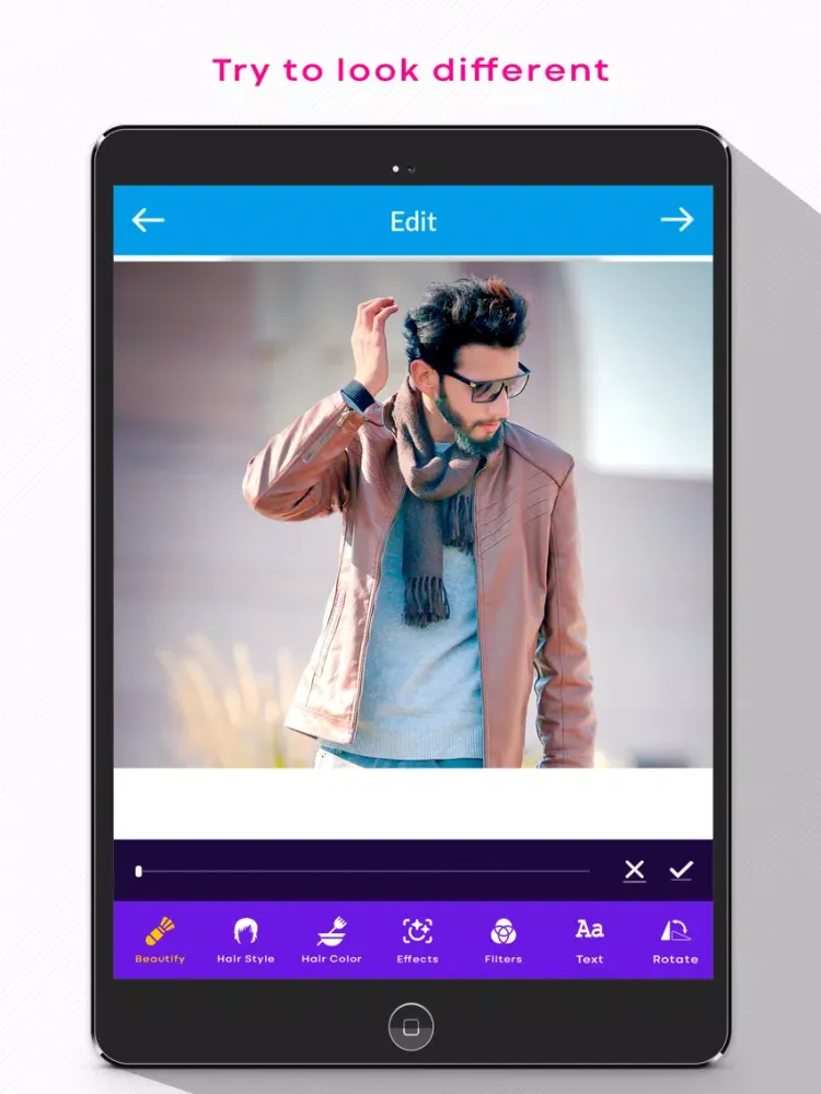 Скриншоты Men's Hair -Hair Style Changer iPad 