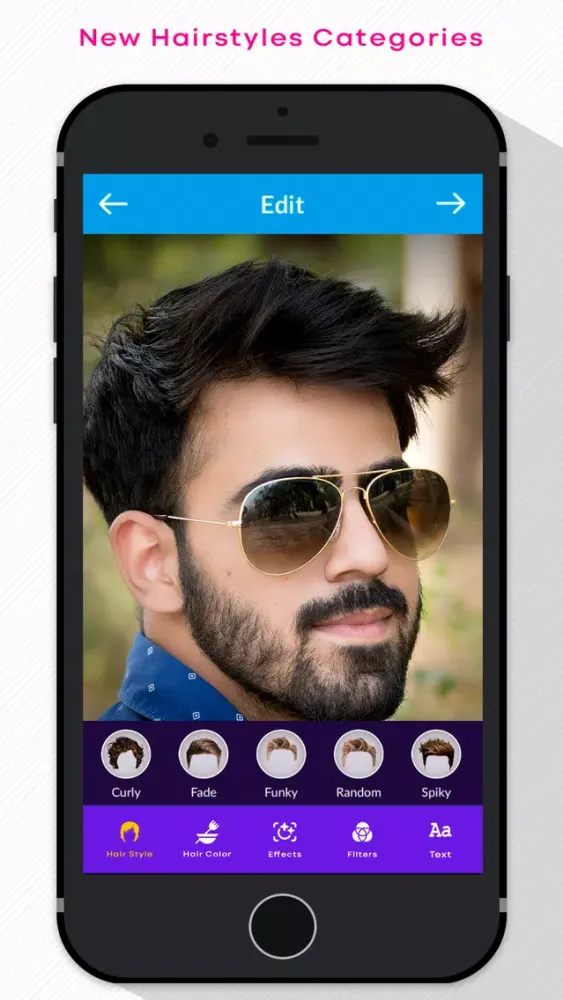 Скриншоты Men's Hair -Hair Style Changer