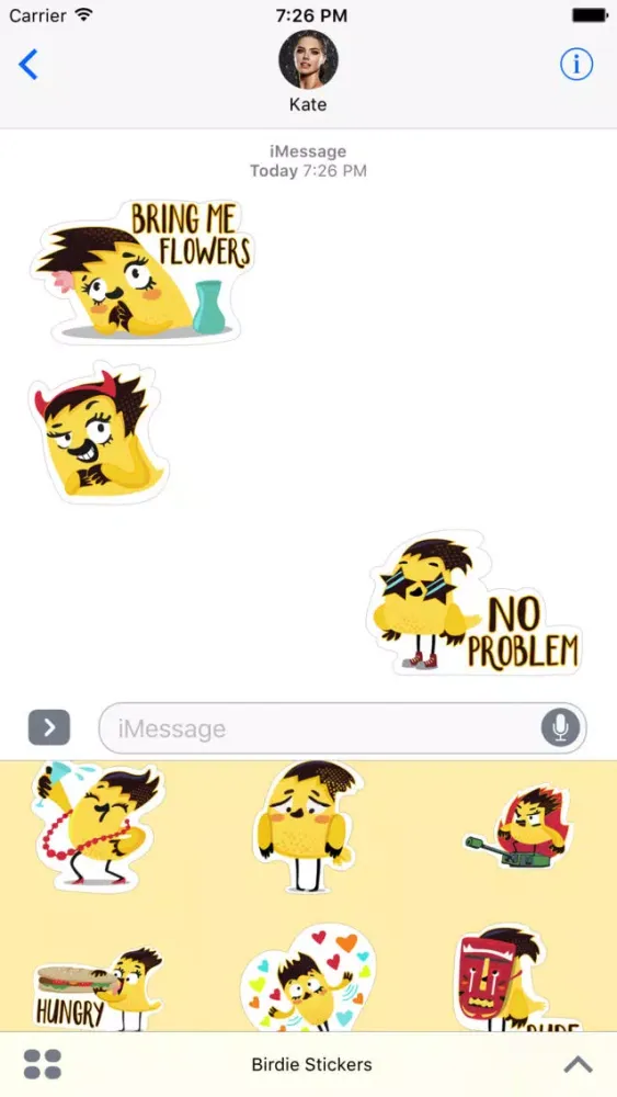 Birdie Stickers স্ক্রিনশট