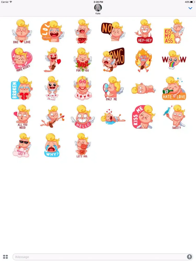 Capturas de pantalla de Funny Kids Love Emoji iPad 