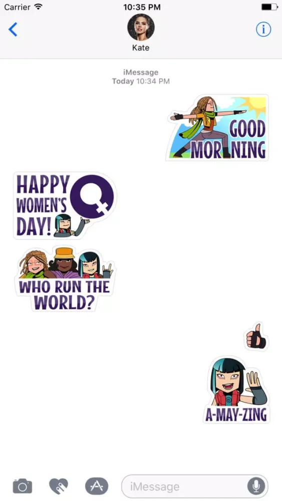 Capturas de pantalla de Women's Day Sticker Pack