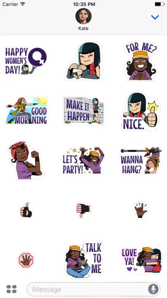 Capturas de pantalla de Women's Day Sticker Pack