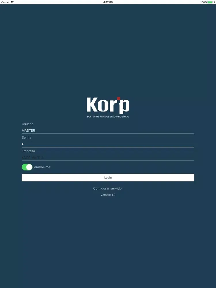 Korp Vendas Mobile iPad  Ekran Görüntüleri