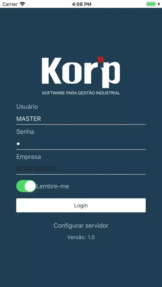 Korp Vendas Mobile Ekran Görüntüleri