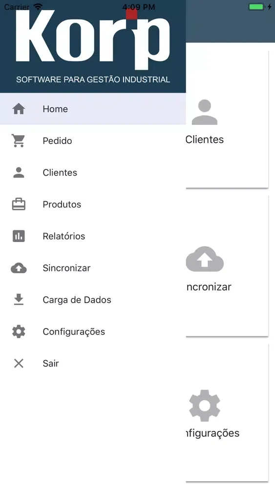Korp Vendas Mobile Ekran Görüntüleri