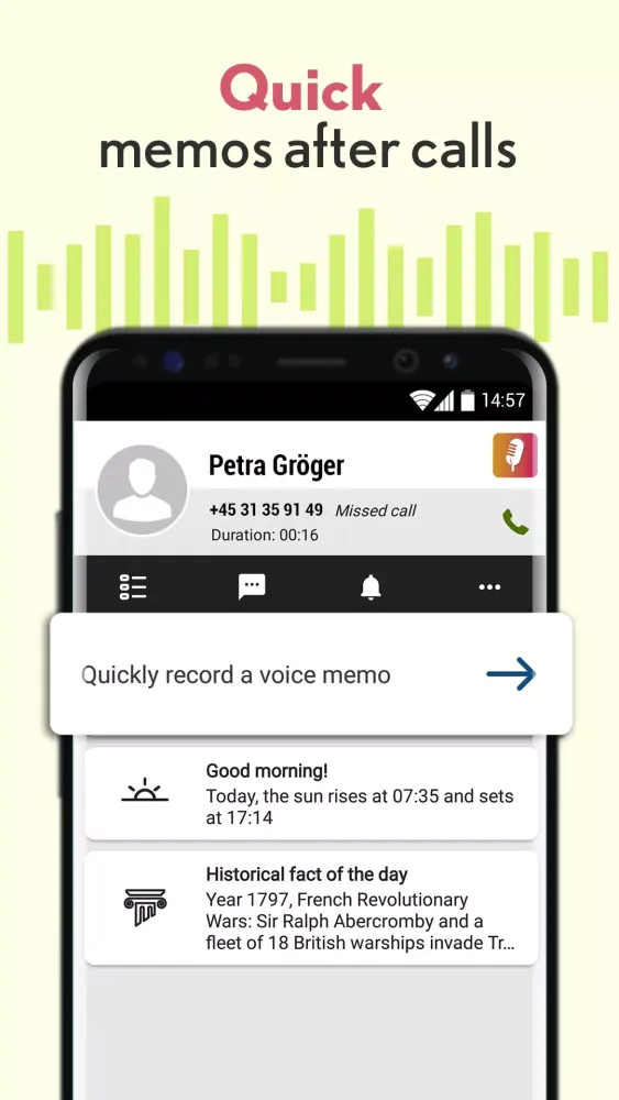 Tangkapan layar Voice Recorder: Memos & Audio