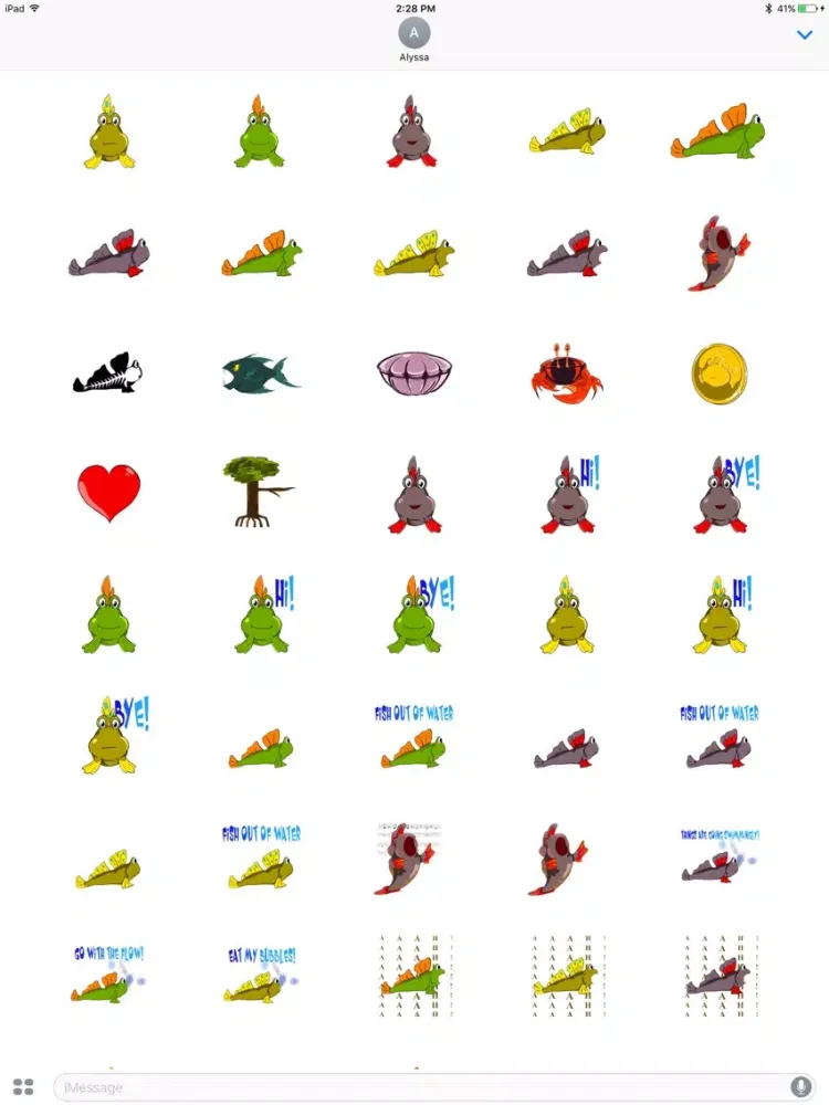 Mudskipper: Sticker Pack iPad  স্ক্রিনশট
