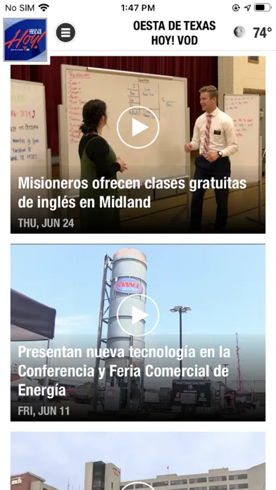 Oeste de Texas Hoy!应用截图