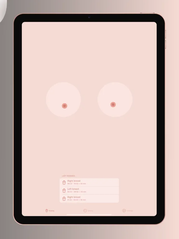 Baby Feeding Tracker: Pump log iPad  स्क्रीनशॉट