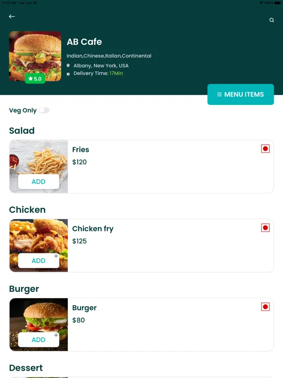 Screenshot di Kosher Eats iPad 