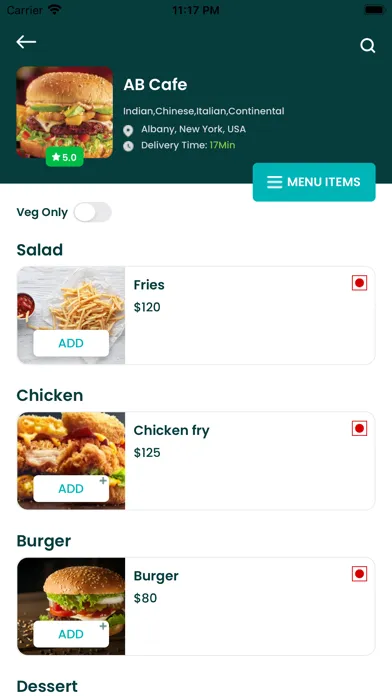 Screenshot di Kosher Eats