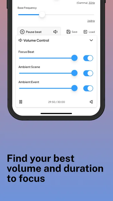 Ảnh chụp màn hình của ZenFocus: Focus,Binaural beats