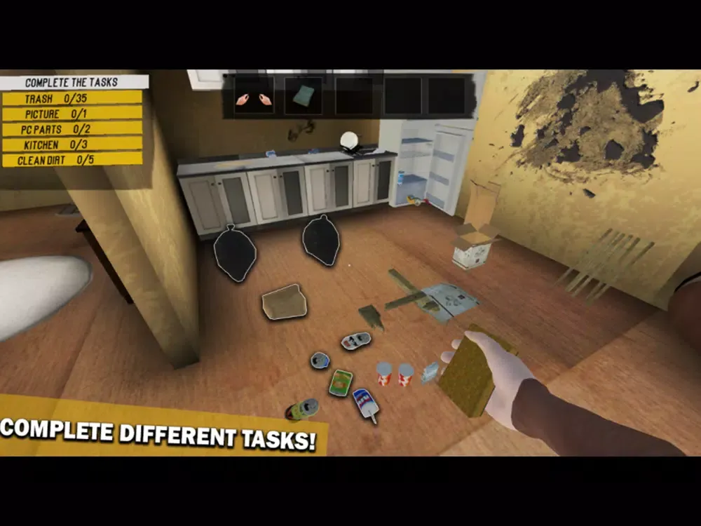 Capturas de tela do Cleaning Simulator iPad 