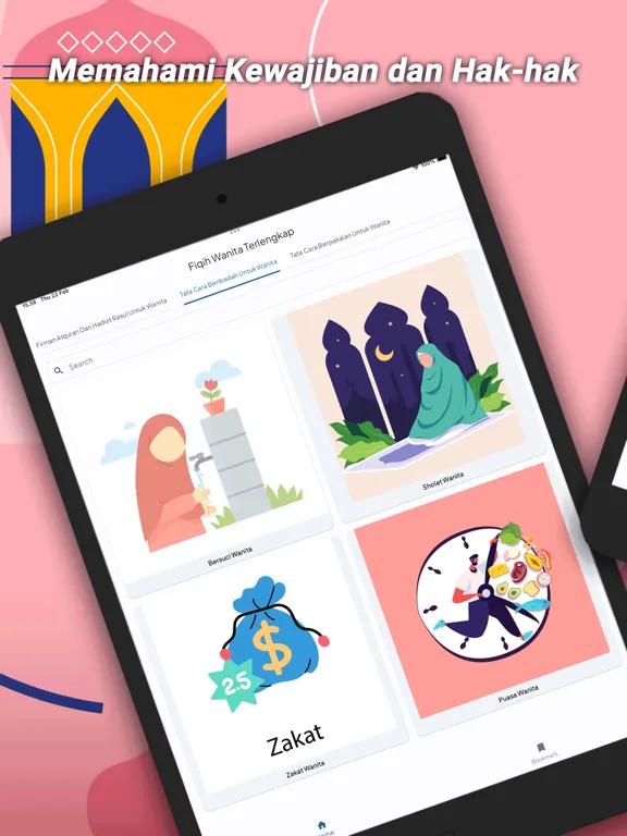 Tangkapan skrin Fiqih Wanita Terlengkap iPad 
