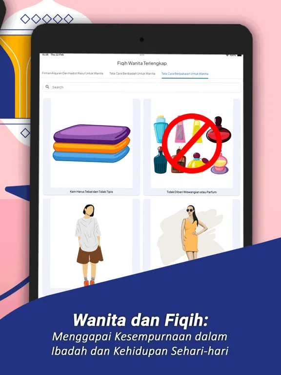 Tangkapan skrin Fiqih Wanita Terlengkap iPad 