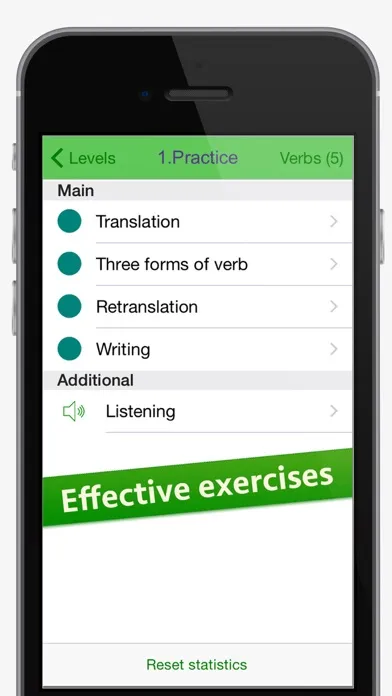 Zrzuty ekranu English Irregular Verbs game - the fast and easy way to learn verbs