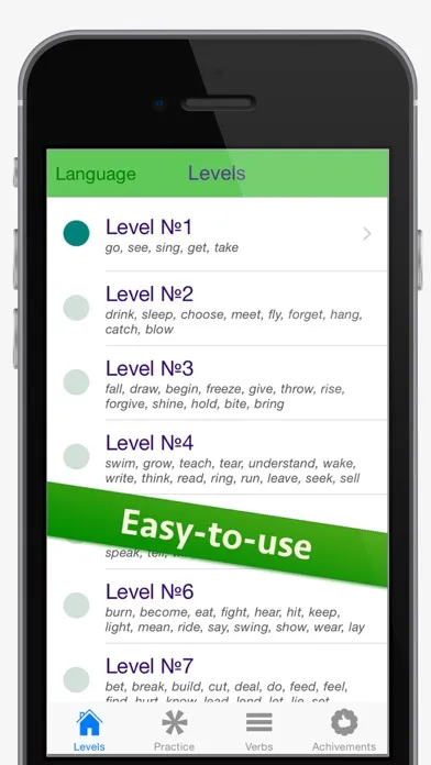 Zrzuty ekranu English Irregular Verbs game - the fast and easy way to learn verbs