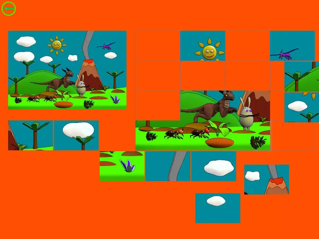 Captures d'écran de Cartoon Dinosaur Puzzle iPad 