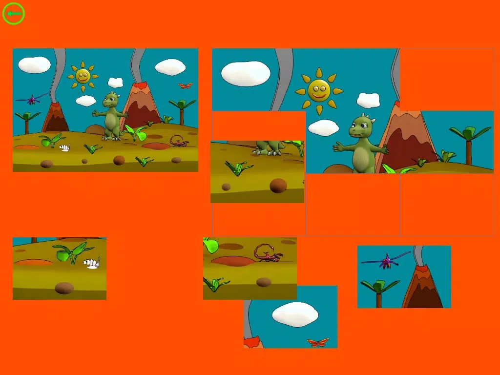 Captures d'écran de Cartoon Dinosaur Puzzle iPad 