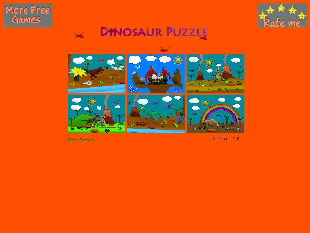 Captures d'écran de Cartoon Dinosaur Puzzle iPad 
