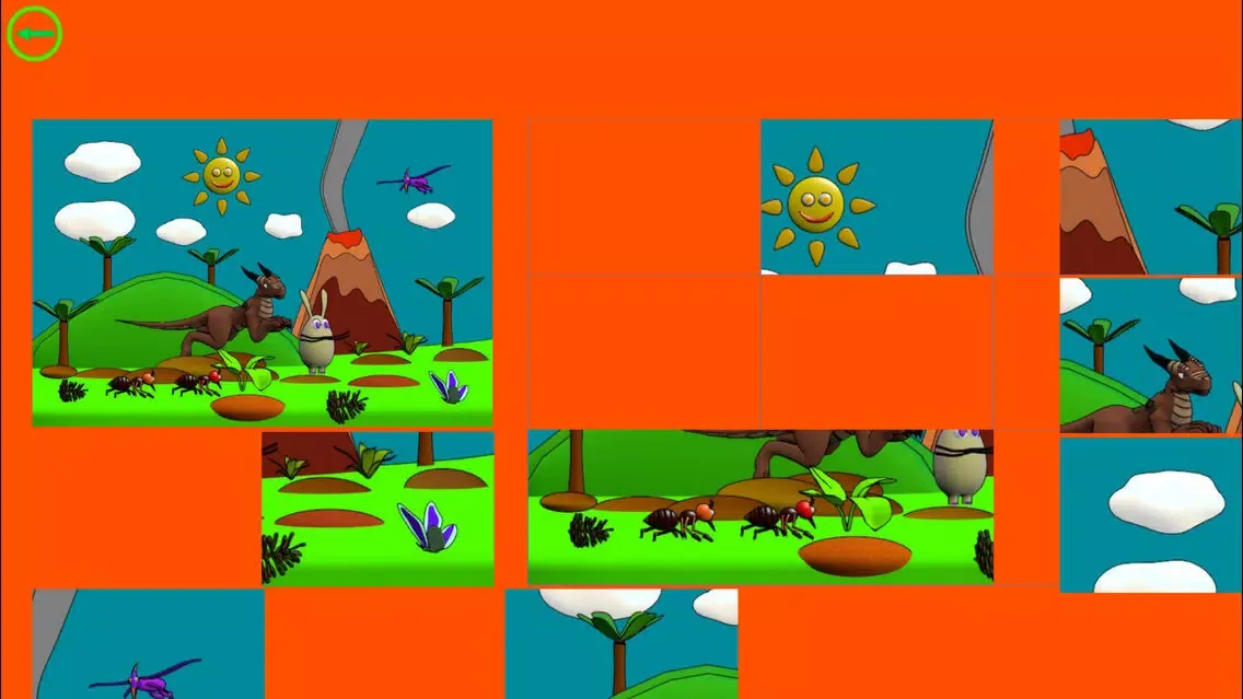 Captures d'écran de Cartoon Dinosaur Puzzle