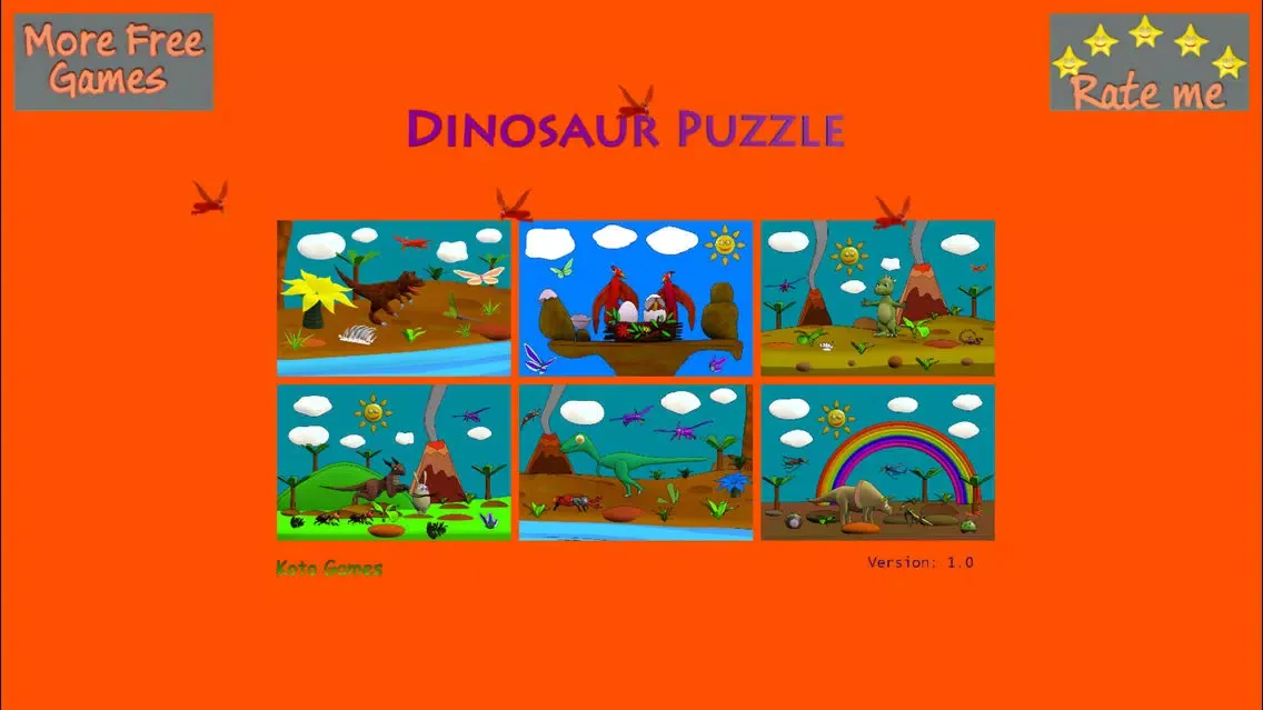 Captures d'écran de Cartoon Dinosaur Puzzle