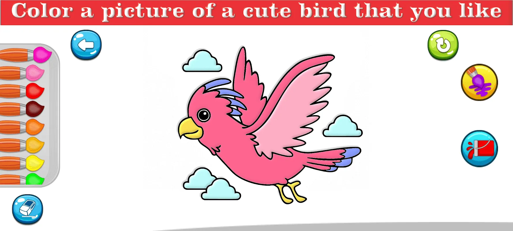 Coloring Cute Birds应用截图