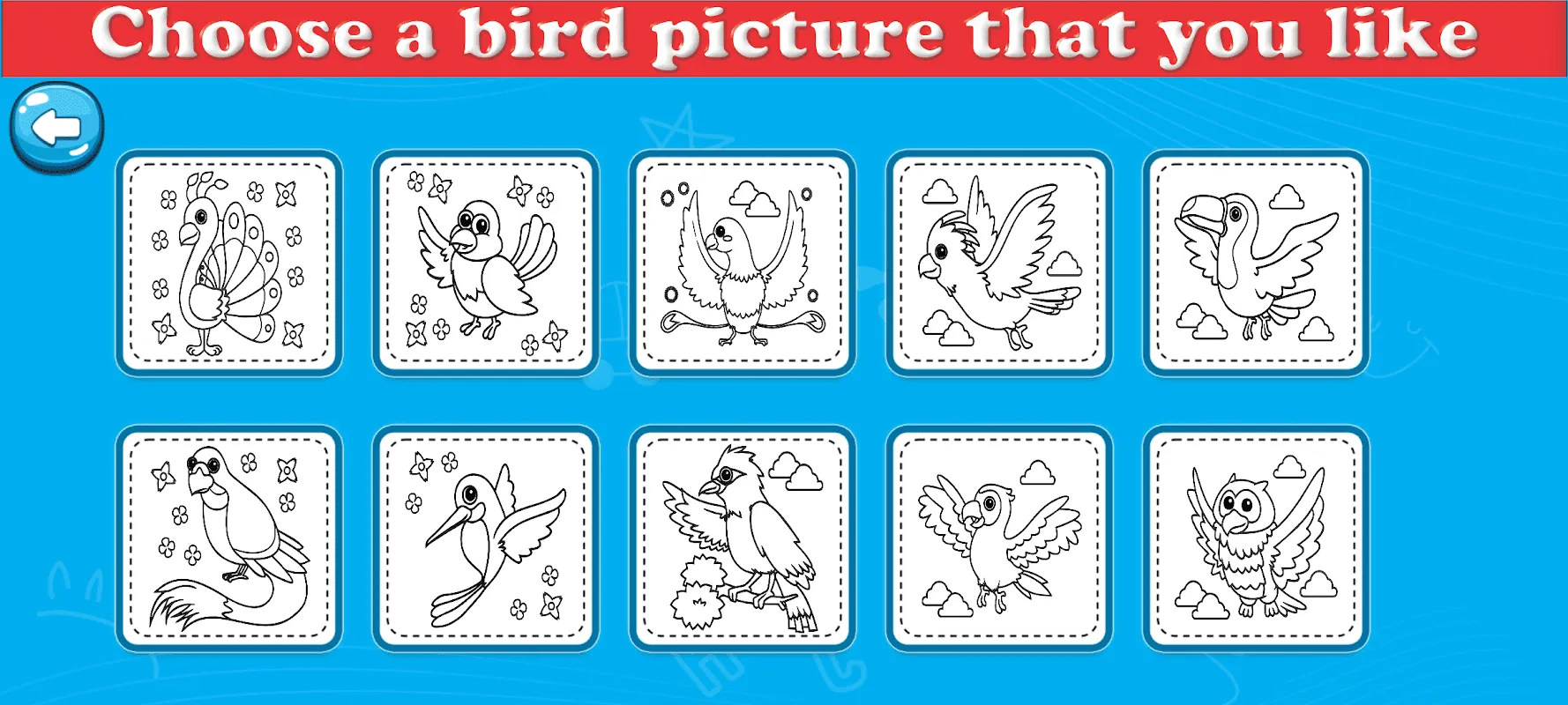 Coloring Cute Birds应用截图