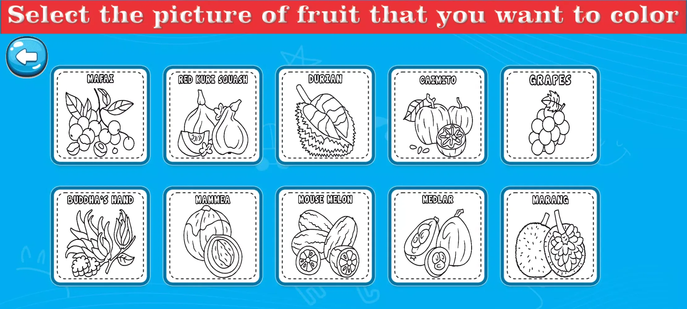Ảnh chụp màn hình của Coloring Fruit Pictures